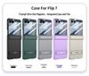 Slim Samsung Z Flip7 Case with Triumph Stand, Full Coverage, Anti-Fall, Solid Color, Hinge Protection