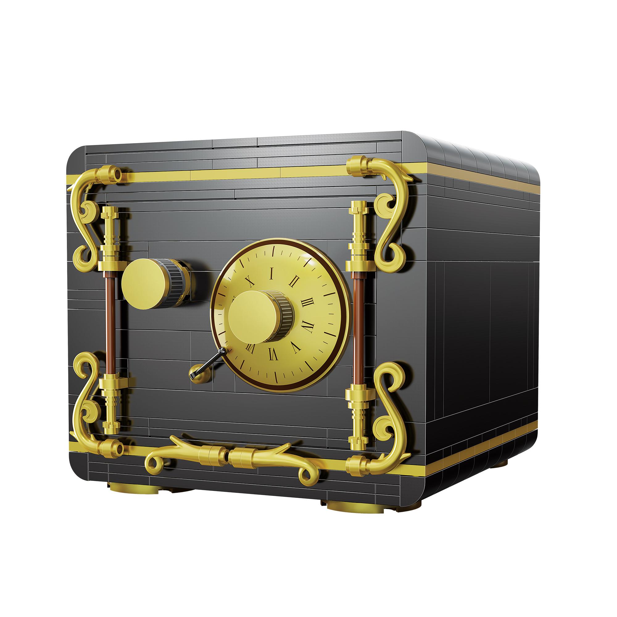 Cada 422Pcs City Retro Combination Safe Building Blocks The Secret Of Safe Experiment Education Bricks Toys Boys Gifts