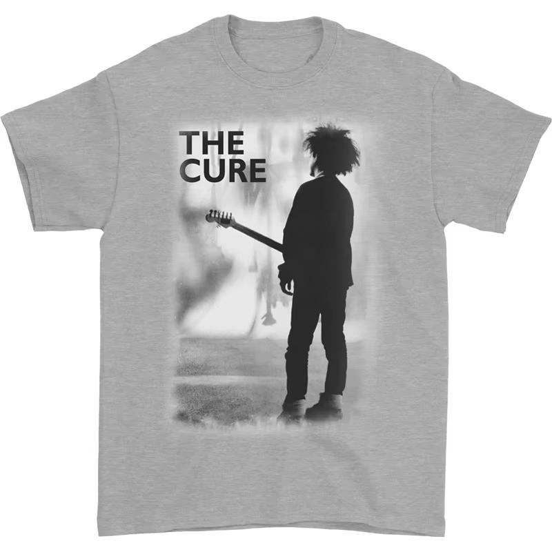 2026 Summer Hot Sale The Cure Robert Smith Silhouette Graphic Tshirt Unisex Unisex Black Postpunk Music Casual Short Sleeve Tops