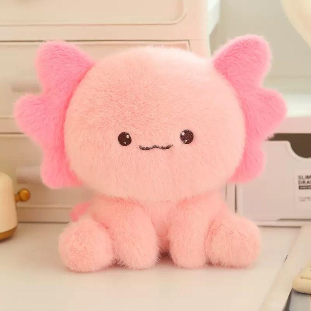 Cute Axolotl Plush Companion Doll Kawaii Ornaments Super Soft Stuffed Doll Salamander Doll Home Decor Plushie Animal Toy