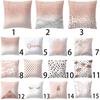 Luxurious Pillow Case Rose Gold Geometric Pineapple Glitter Cushion Cover For Stylish Home Decor
