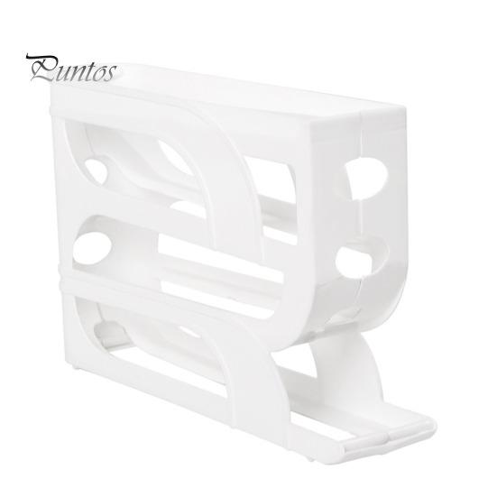 

Прозрачная полка для хранения яиц с защитными ограждениями, большая вместимость, 4-х уровневый автоматический вращающийся дозатор яиц, кухонный органайзер