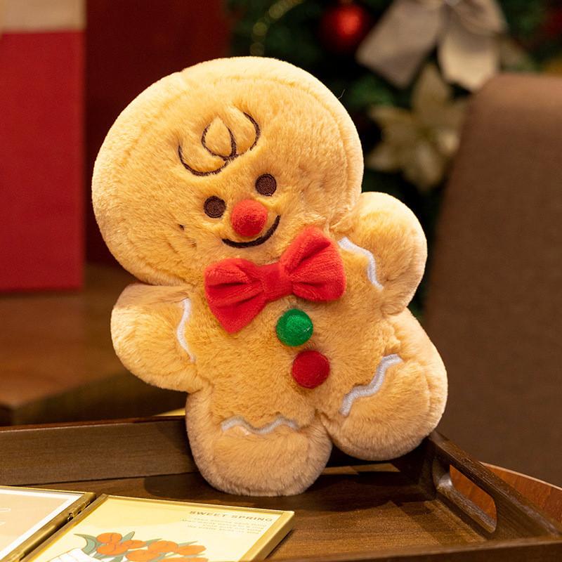 Series Dolls Christmas Bear Xmas Tree Gingerbread Man Deer Plush Toy Decoration
