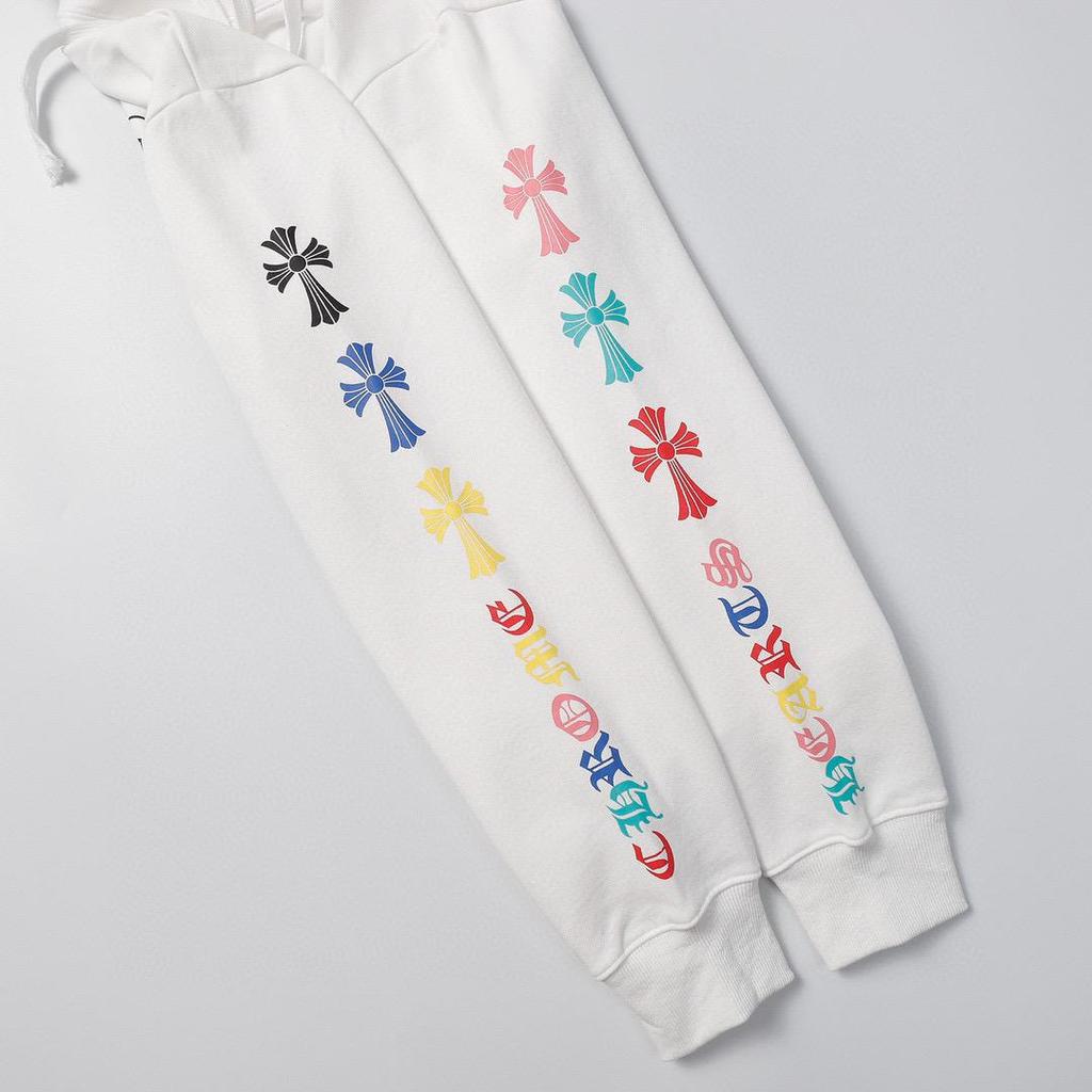 803 CHROME HEARTS 2026 Autumn and Winter New Plus Size Classic Style Logo Hooded Sweatshirt, Suitable for Couples to Wear