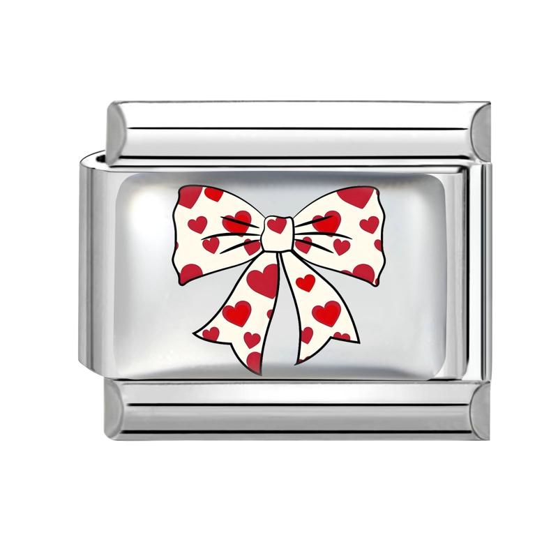 

New Lovely Cat Dog Rabbit Flower Heart Strawberry Italian Charm Links Fit 9MM Stainless Steel Bracelet Women Men DIY Making Gift