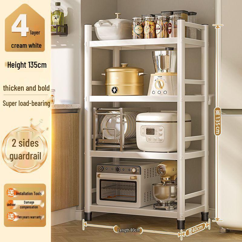 Jmo Multi-layer Microwave Oven Floor-standing Storage Rack with Gap Shelves