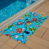 Red World M-Marios Microfiber Quick Dry Beach Towel Cute Cartoon Anime Absorbent Soft Bath Towel for Travel Adult Kids