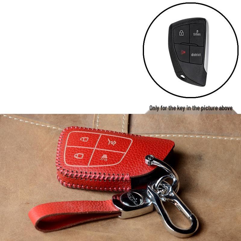 Premium Genuine Cowhide Key Case for Buick Envision: Secure Buckle Set