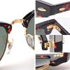 Used [Berikin] Men's Polarized Sunglasses for Driving, Driving, Fishing, Half Frame Half Frame Thurmont Blow UV400 UV Protection Gold Sunglass for