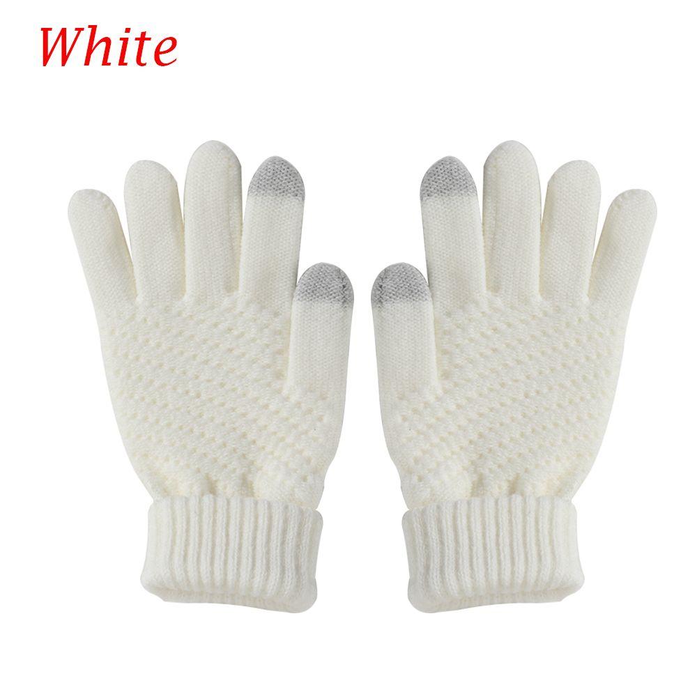 Gifts Women Hand Wrist Touch Screen Knitted Wool Gloves Fingerless Mittens