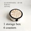 Handmade Shell Coaster Set Creative Colorful Insulation Placemat Light Luxury Natural Shell Tea Coaster Home Desktop Decoration