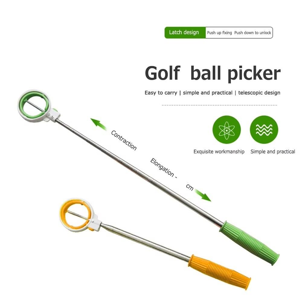 Locking Golf Ball Picker Adjustable Portable Golf Ball Catcher Golf Gifts