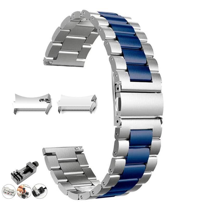 No Gaps Stainless Steel Band for Samsung Galaxy Watch7 6 4 Classic 46mm 47mm/Watch4 5 Pro 44mm 40mm Strap Curved End Bracelet