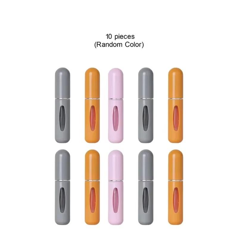 3/5/10pcs 5ml Bottom-fill Perfume Refillable Liquid Container for Cosmetics Fragrance Spray Dispenser Press Type Portable Bottle