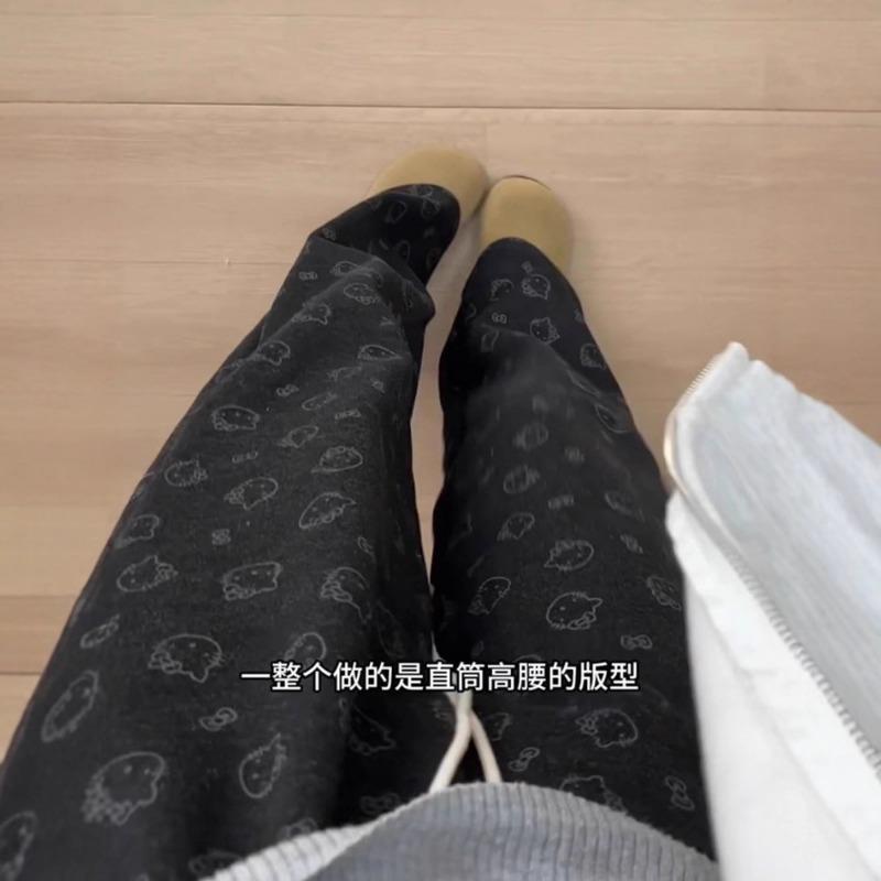 Maternity Pants Spring and Autumn Wear Wide-leg Pants Autumn Do Not Restrain the Belly Glutinous Rice Pants No Support New Autumn Wear