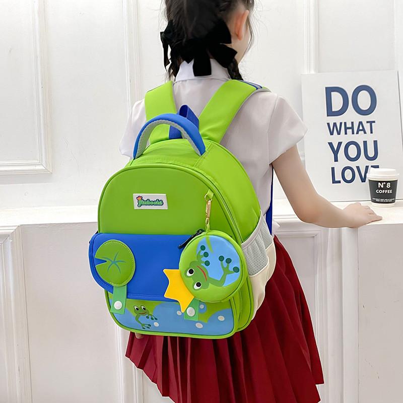 Cute Kindergarten Backpack For Boys And Girls Breathable Double Shoulder Bag