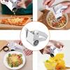Cheese Vegetable Nut Grater 2 Stainless Steel Drums Kitchen Cheese Shredder with Handle Manual Cheese Grater Kitchen Gadget Tool