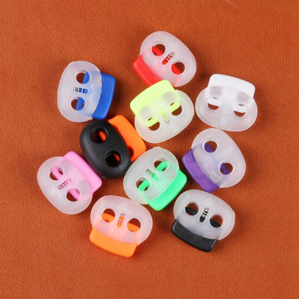 Shoelace Cord Lock Clip Garments Accessoies Buttons Toggle Clips Spring Buckle Cord Lock Stopper