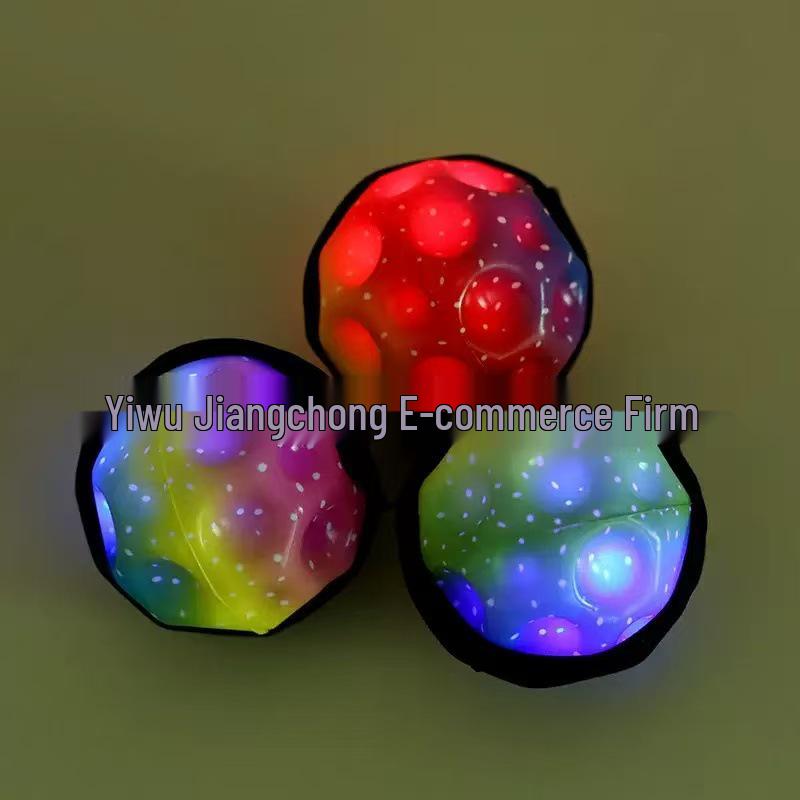 Luminous Moonstone Elastic Wrist Rebound Ball Toy for Kids