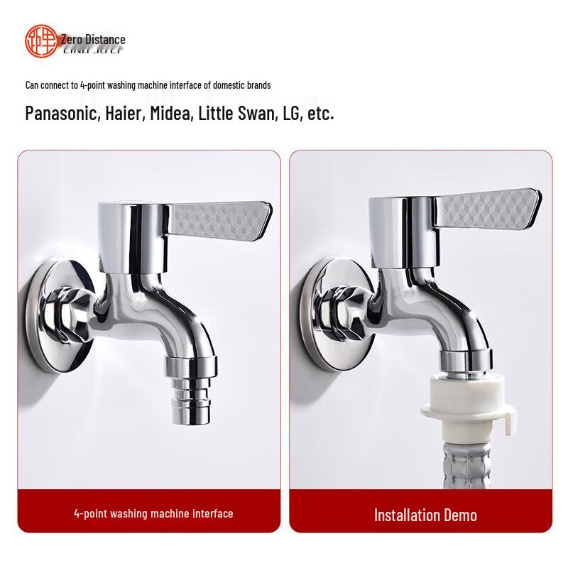 LINGJULI Quick-Open Washing Machine Faucet