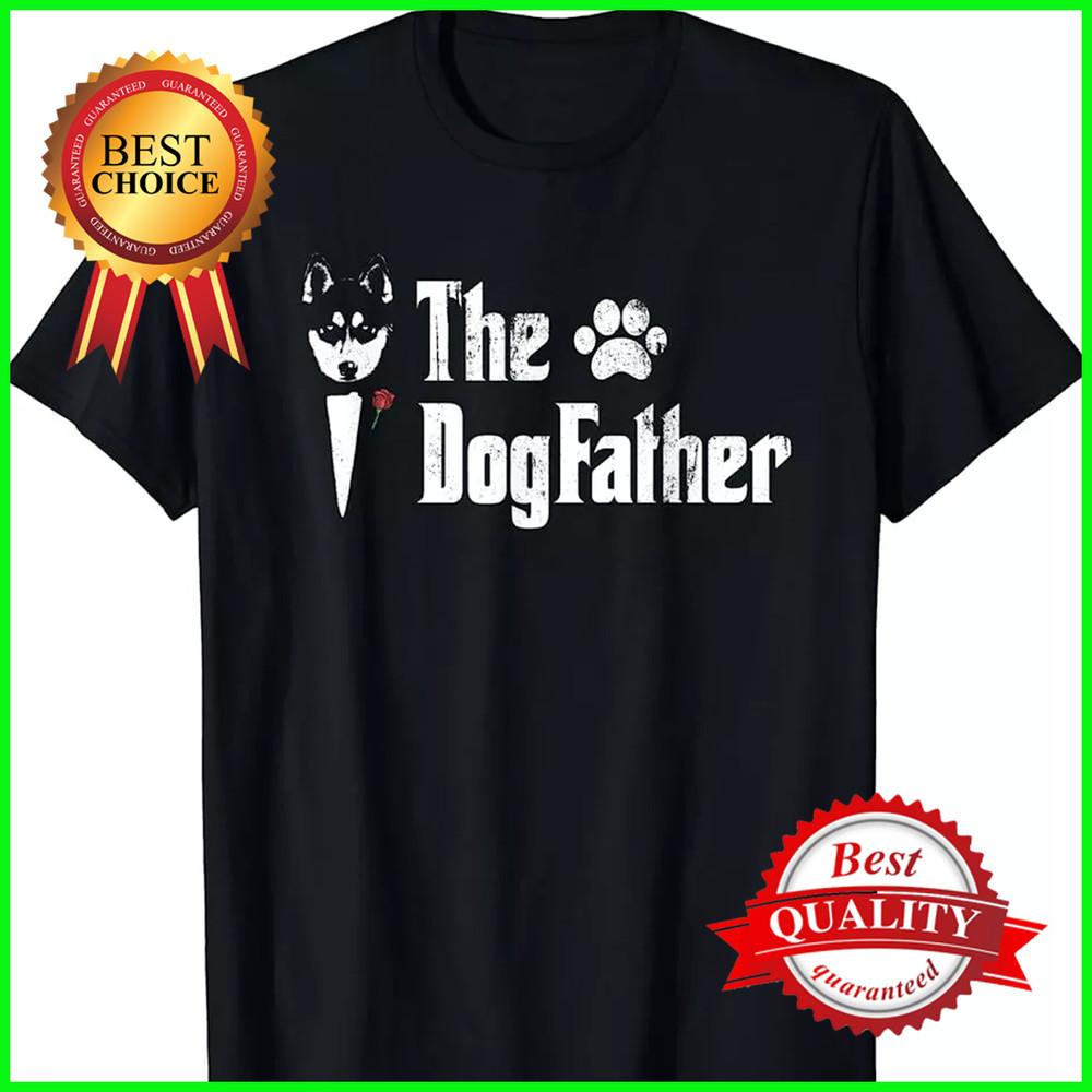 The Dogfather Siberian Husky Dog Dad T-shirt Unisex T-Shirt S