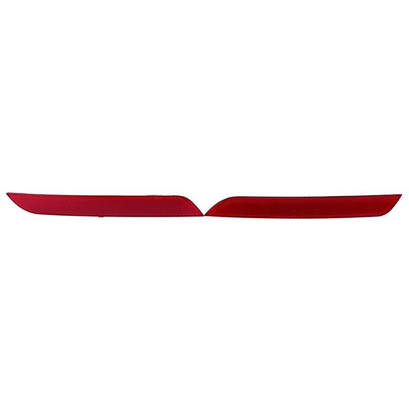 1 Pair Rear Bumper Reflector Light Red Lens Warning Strip Tail Marker For BMW 5 Series F10 F18 2010-2013
