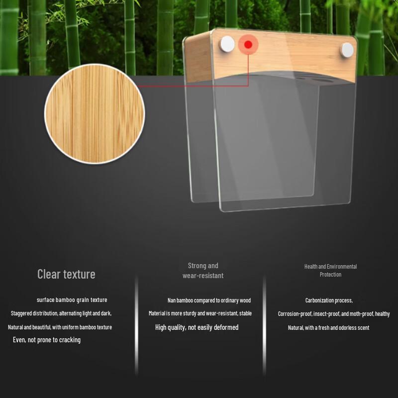 Ventilated Transparent Knife Storage Rack