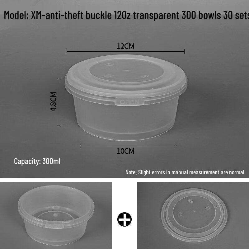

Одноразовые круглые пластиковые контейнеры для еды на вынос с крышками