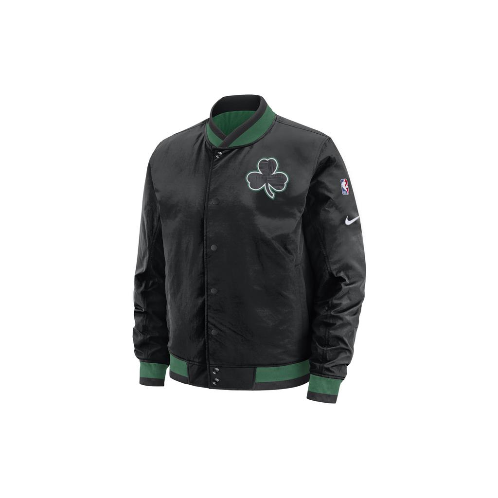Nike NBA Boston Celtics Reversible Sports Jacket Men Outerwear Black Green AV6581-010