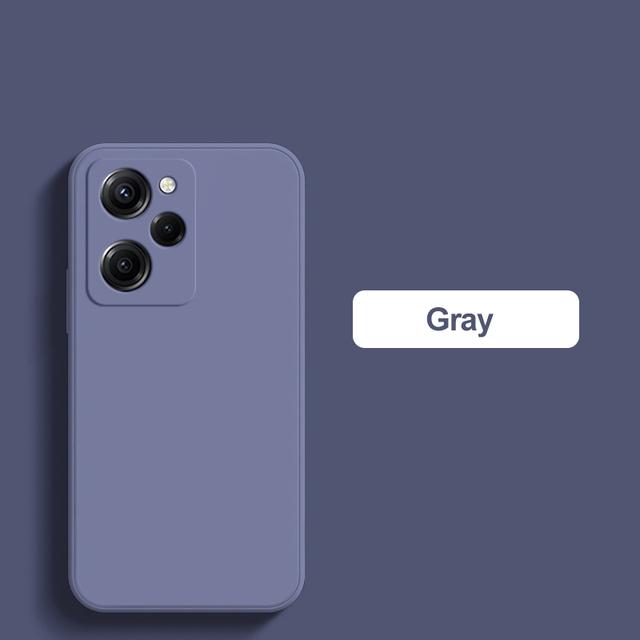 Firkantet full beskyttelsesdeksel Flytende silikon telefonveske for POCO X5 PRO 5G X5Pro X 5 POCOX5PRO 5G 6,67 TOMMES