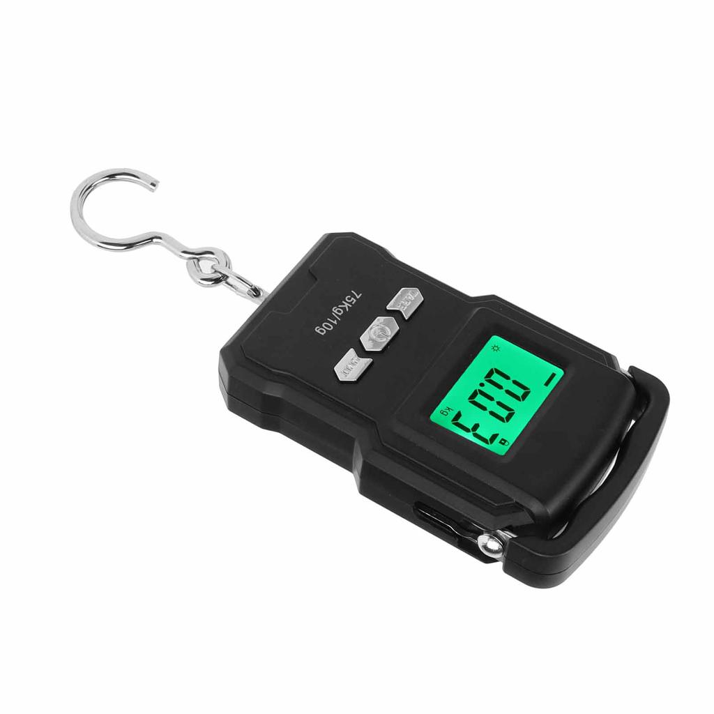 Portable Electronic Scale with Measuring Tape LCD Display Express Scale 75kg for Home