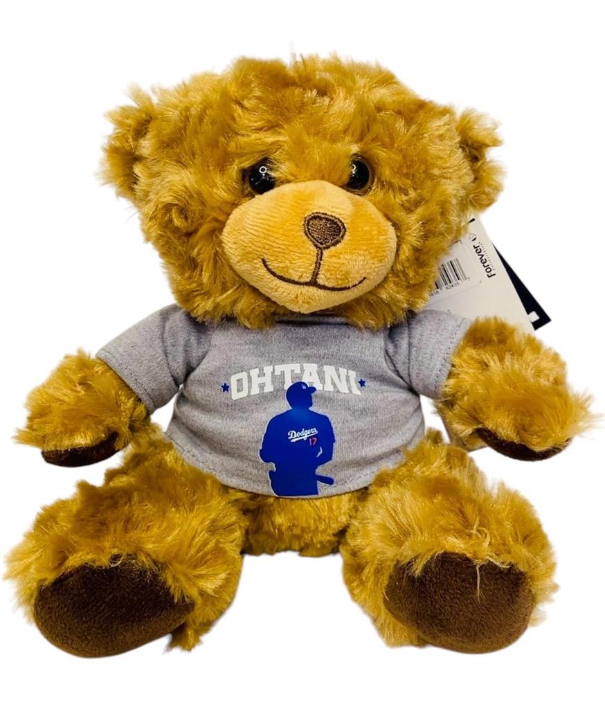 [MLB Official, Overseas Exclusive] Fluffy Bear Plush Toy Dodgers Official Merchandise Shohei Otani 50-50 Baseball Shohei Otani