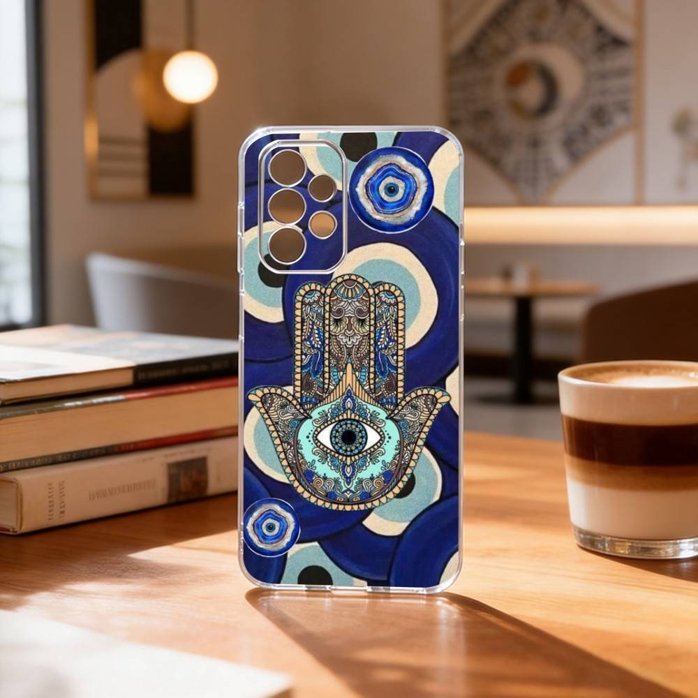 

H-Hamsa H-Hand-D Phone Case For Samsung S25,S24,S21,S22,S23,S30,Ultra,S20,Plus,Fe Transparent Cover Samsung S30plus5G