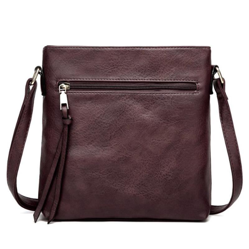Vintage Leather Crossbody Bag Flap for Women Casual Shoulder Messenger Bag Daily Use High Quality Handbag Designer Luxur Female Bag