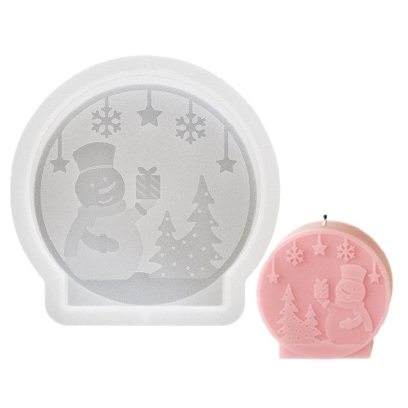 Hand-Making Realistic Sculpture Molds Silicone Craft Moulds Christmas Series Practical Figurines Molds Silicone Texture