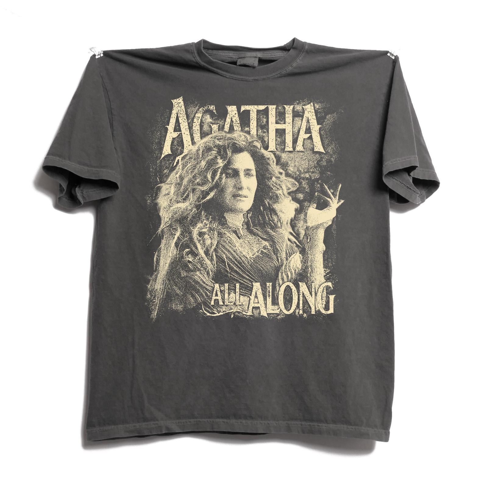 Agatha All Along Shirt, Agatha Harkness Vintage T-Shirt, Retro Marvel Witch Graphic Tee, Down The Witches Road Shirt, Disney Halloween Gift 3XL