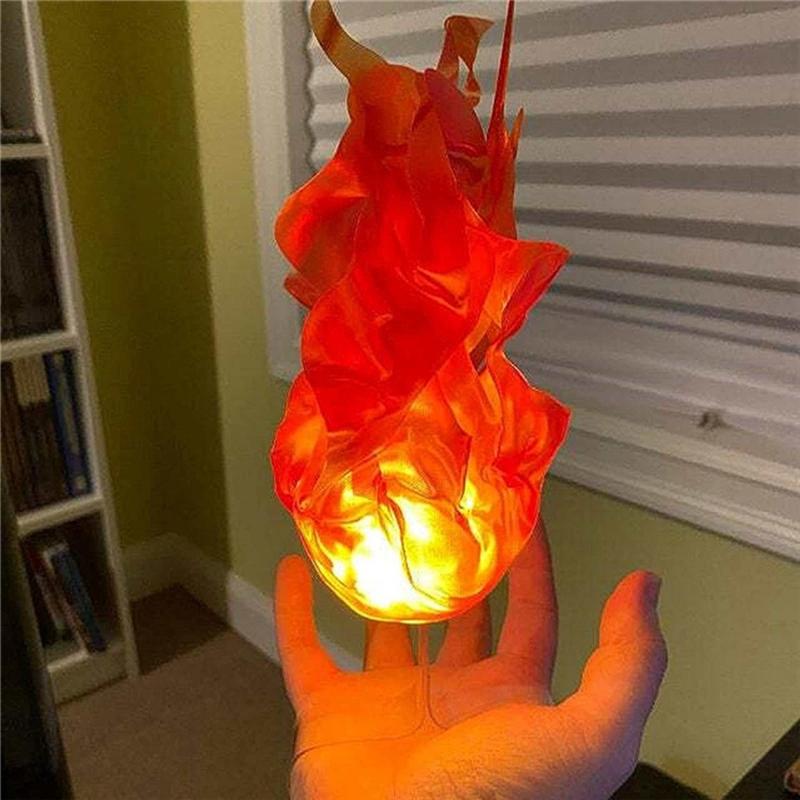 CYCLI-Halloween Magic Fire Ball On The Hand LED Decoration Home Luminous Fireball Exquisite Ornaments Party
