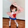 Momo Ayase Cosplay Kostyme Anime Dan Da Dan parykk Cos Kostyme skolejente uniform skjørt dameantrekk