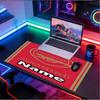 Custom Name Personalized football team Pattern Mousepad, Laptop PC Desk Mat, Decorative Desk Mat for Home Keyboard Pad Gift