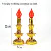 Dual-Use LED Candlestick Altar Lamp for God of Wealth