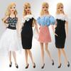 30cm Ručně vyráběné Oblečení pro panenku Barbie Módní Krátká sukně Koktejlové šaty Set Outfit Doplňky pro panenky Dětský dárek