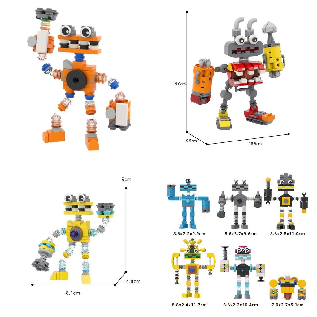 Moc My Singing Monster Educational Building Blocks For Intellectual Development And Parent-child Communication In Stock