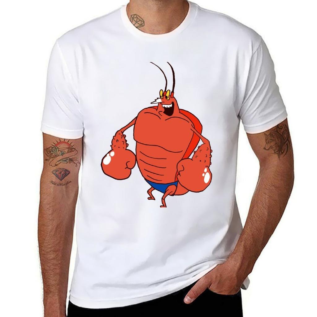 Larry The Lobster T-Shirt cotton t shirts high quality t shirts for man slim fit cotton t shirts man 100% T-Shirt