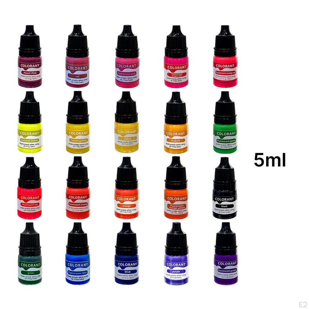 Candle Dye 20 Colors,Liquid Crafting,Multipurpose Concentrated for DIY Making Supplies