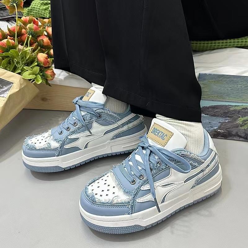 Γυναικεία Y2k Vintage High Street Αθλητικά Παπούτσια Man Σπασμένο Τζιν Αθλητικά Παπούτσια Skateboard Διαπνέοντα Μόδας Σχεδιαστή Casual Παπούτσια από Καμβά