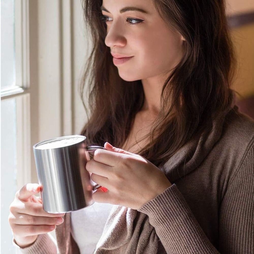 Stainless Steel Coffee Mug Shatterproof Travel Tumbler Jug BPA Free Drinking Water Cup  Home