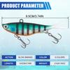 5Pcs/10Pcs Pre-Rigged Soft Fishing Lures Kit Jig Head Fork Tail Swimbaits for Bass Trout Crappie Saltwater Freshwater Fishing