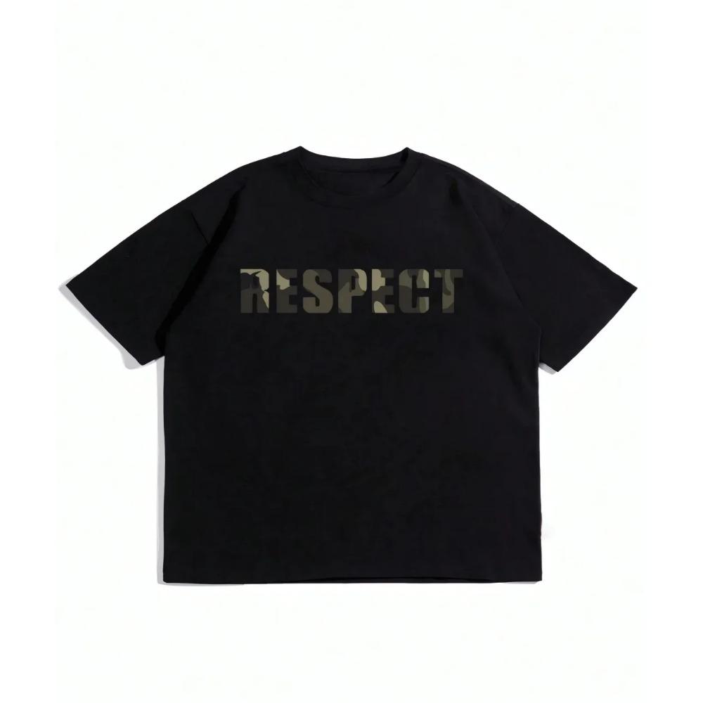 The 2025 Summer New Men's T-shirt Is Fashionable, Casual, Comfortable, Breathable and Letter-printed Polyester Men's Wear