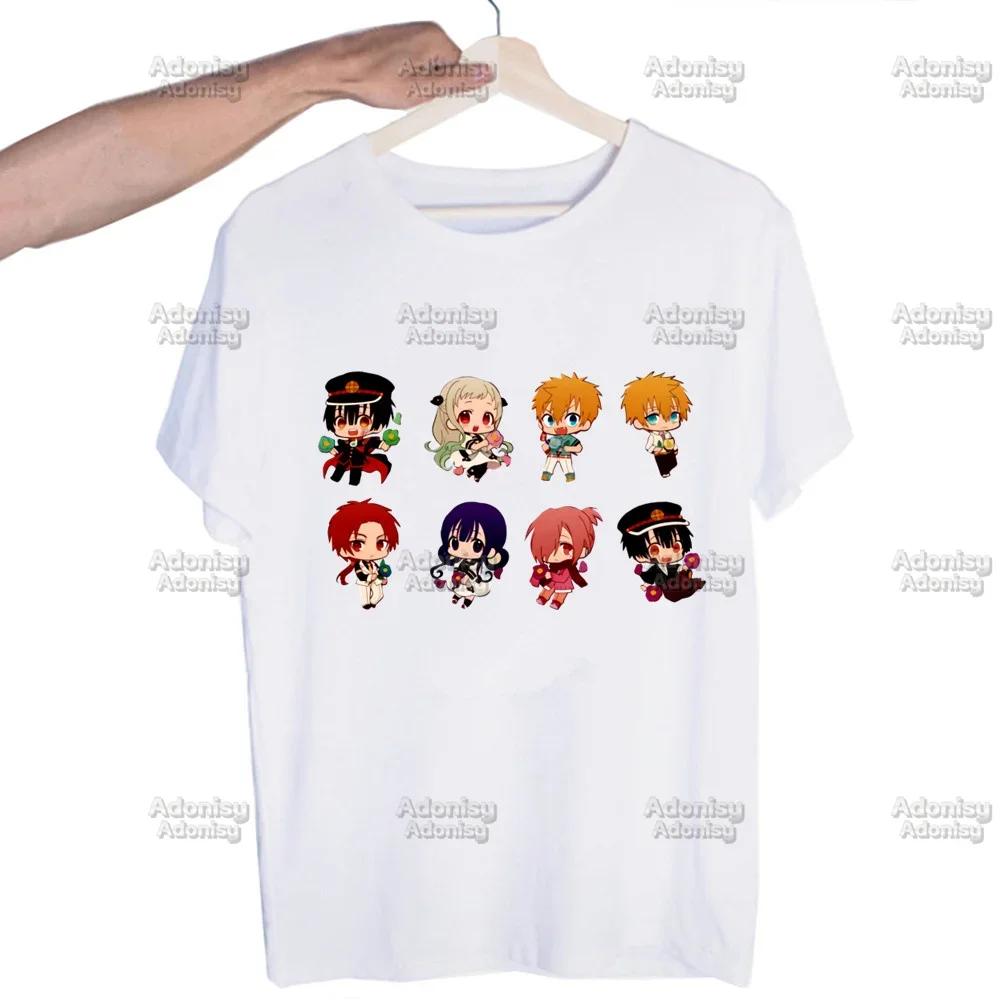 Hanako Kun Mens Harajaku Clothing Summer Streetwear Casual Loose Print Tee Short Sleeve Tops