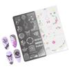 Hollow Lines Nails Art Stamping Template Flowers Manicure Print French Tip Nails Stamping Plates Nails Art Stamp Tool